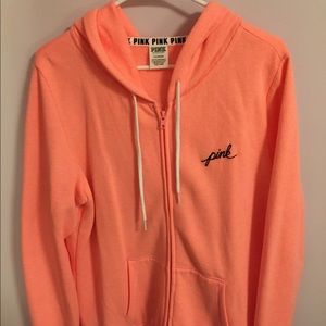 Pink Zipper Sweatshirt